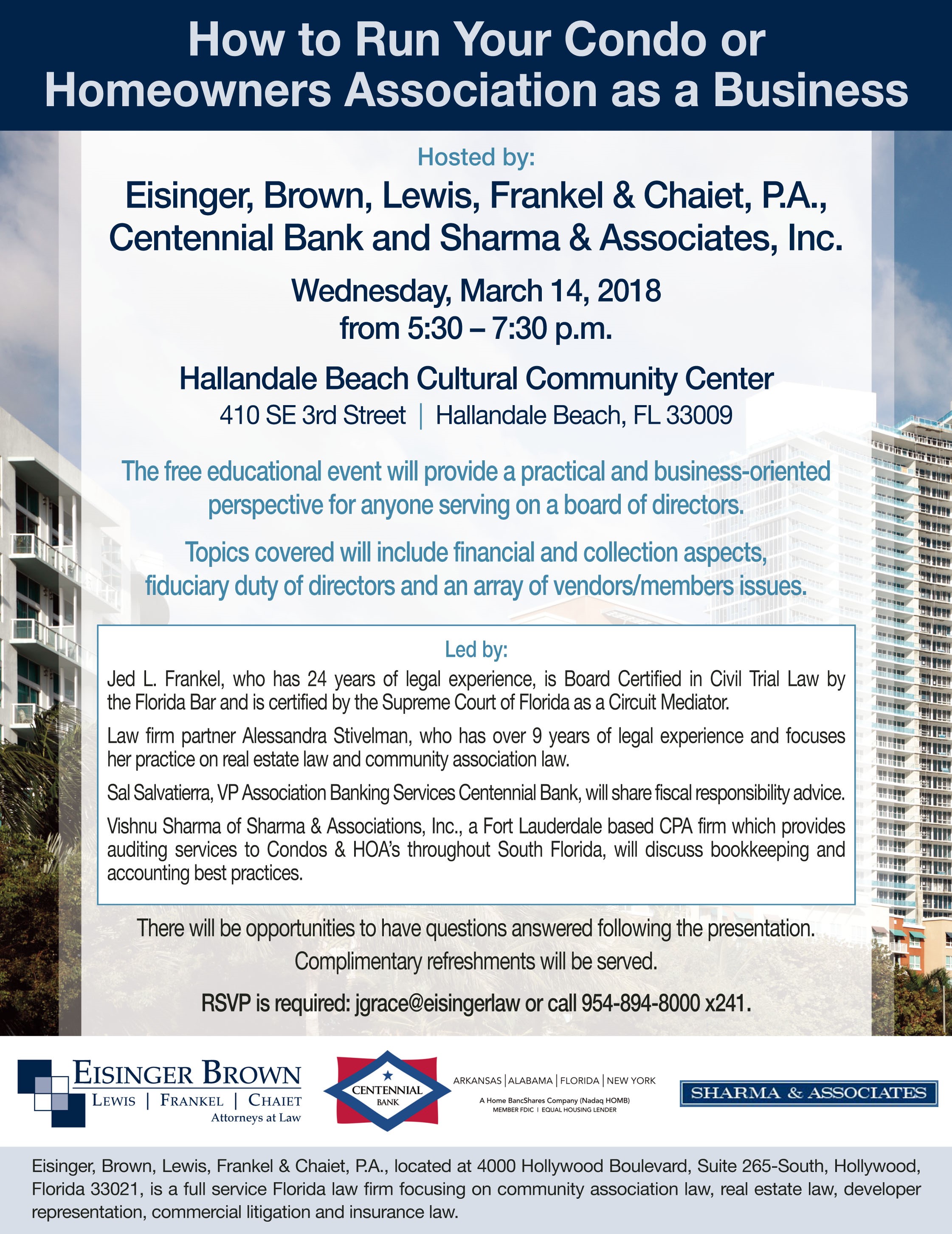 "How to Run Your Condo or Homeowners Association as a Business" Free