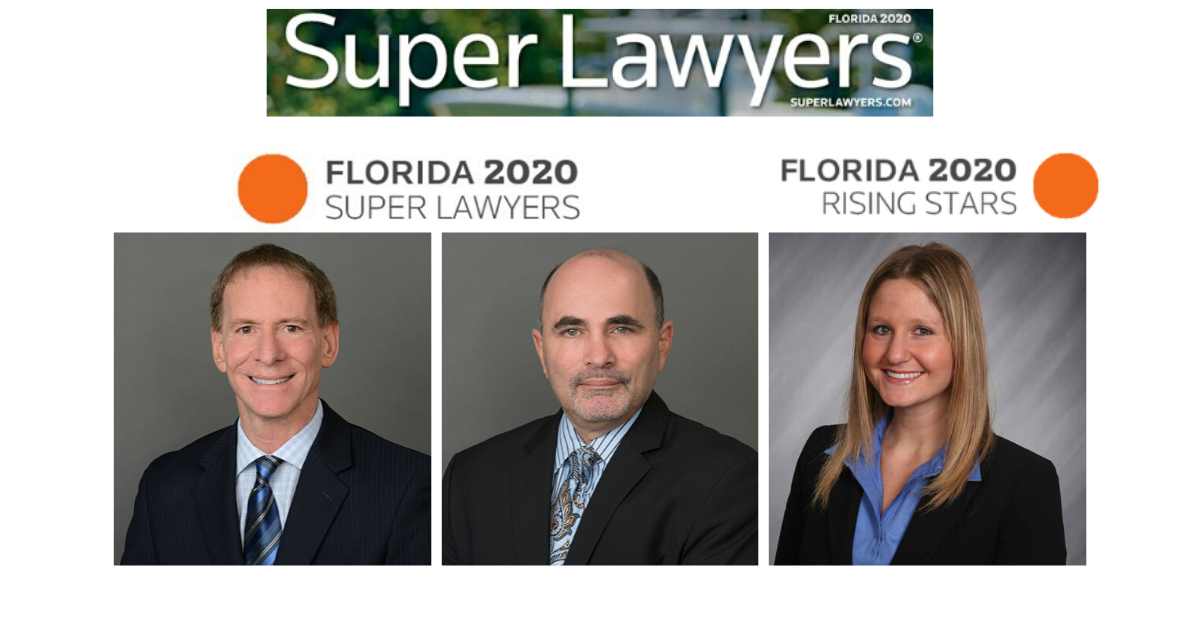 Three Eisinger Law Partners Named 2020 Florida Super Lawyers Eisinger Law