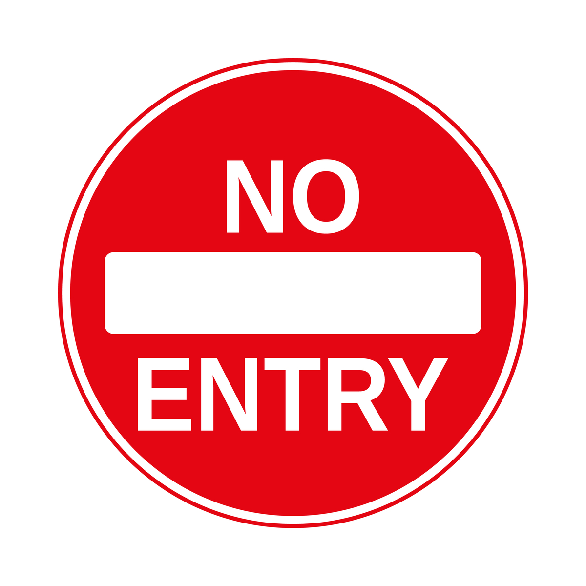 Stop No Entry Printable Sign